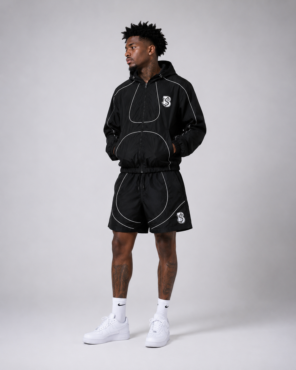 BB Black Short Set